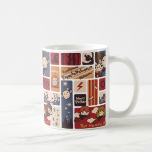 Harry Potter Cartoon-Szenen-Muster Kaffeetasse