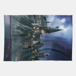 Harry Potter Castle Moonlit Hogwarts Geschirrtuch
