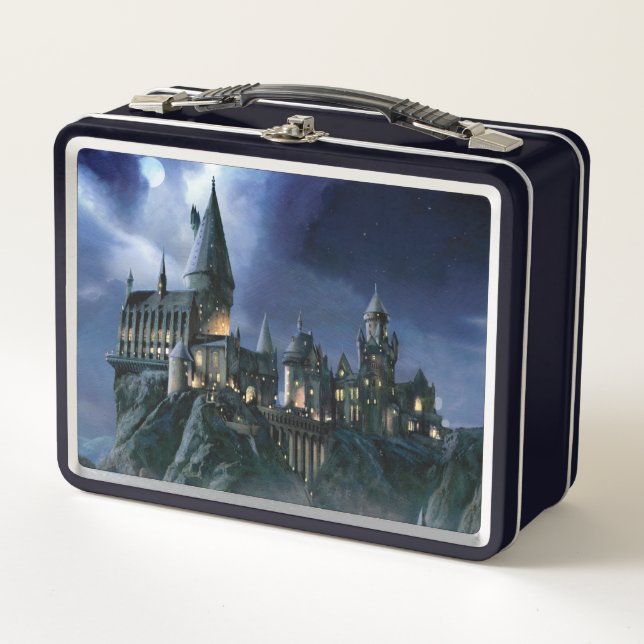 Harry Potter Castle Moonlit Hogwarts Metall Brotdose (Vorderseite)