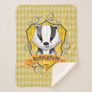 Harry Potter   Charmantes HUFFLEPUFF™-Wappen Sherpadecke