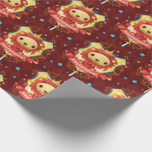 Harry Potter | Charming GRYFFINDOR™ Wappen Geschenkpapier (Ecke)