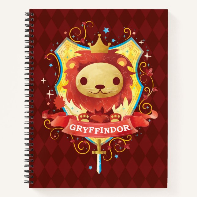 Harry Potter | Charming GRYFFINDOR™ Wappen Notizbuch (Vorderseite)