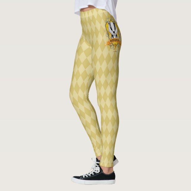 Harry Potter | Charming HUFFLEPUFF™ Wappen Leggings (Links)