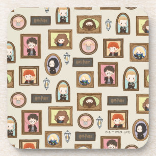 HARRY POTTER™ Chibi-Bilderrahmen-Muster Getränkeuntersetzer