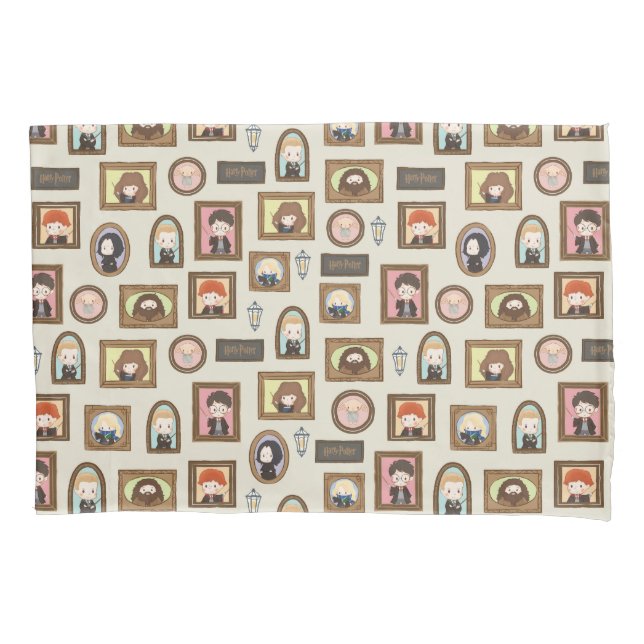 HARRY POTTER™ Chibi Picture Frame Muster Kissenbezug (Vorderseite)