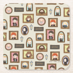 HARRY POTTER™ Chibi Picture Frame Muster Rechteckiger Pappuntersetzer