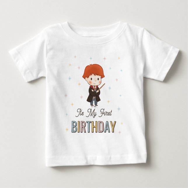 Harry Potter Chibi Ron Weasley Wizard Birthday Baby T-shirt (Vorderseite)