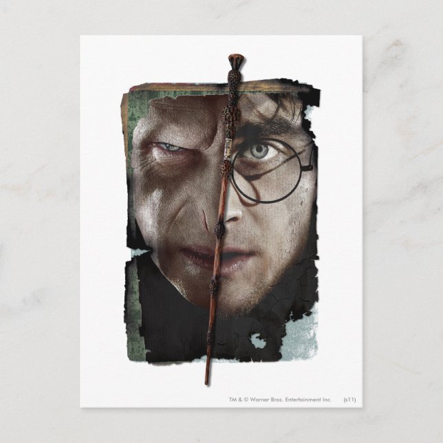 Harry Potter-Collage 10 Postkarte (Vorderseite)