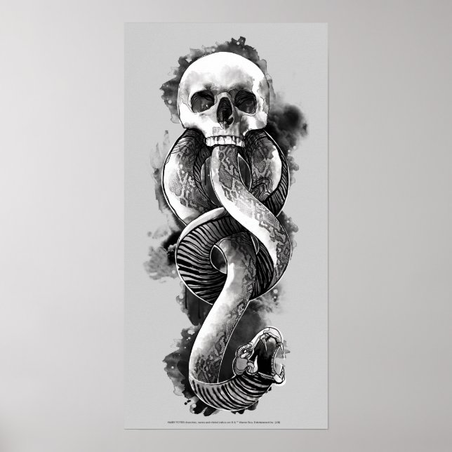 Harry Potter | Dark Mark Watercolor Poster (Vorne)