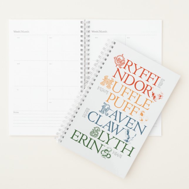 HARRY POTTER™ | Delicate Sketch HOGWARTS™ Houses Planer (Anzeige)