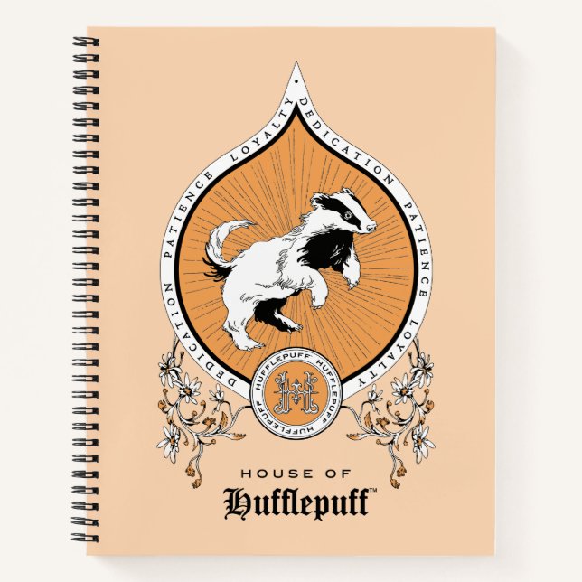 HARRY POTTER™ | Delicate Sketch HUFFLEPUFF™ Wappen Notizbuch (Vorderseite)