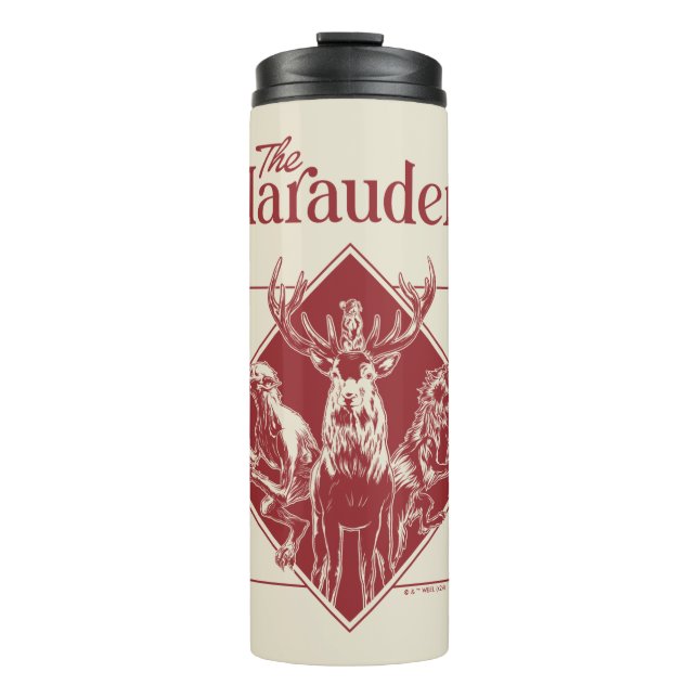 HARRY POTTER™ Die Marauder Animagus-Grafik Thermosbecher (Vorderseite)