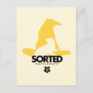 Harry Potter   Einsortiert ins HUFFLEPUFF™ Haus Postkarte
