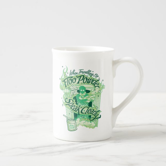 Harry Potter | Floo-Puder-Typografie-Grafik Prozellantasse (Rechts)