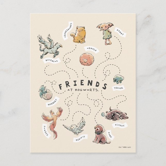 HARRY POTTER™ | Freunde von Hogwarts Postkarte (Vorderseite)