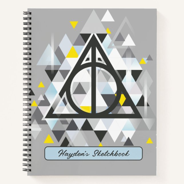 Harry Potter | Geometrische Hinterhalterungen Zeic Notizbuch (Vorderseite)