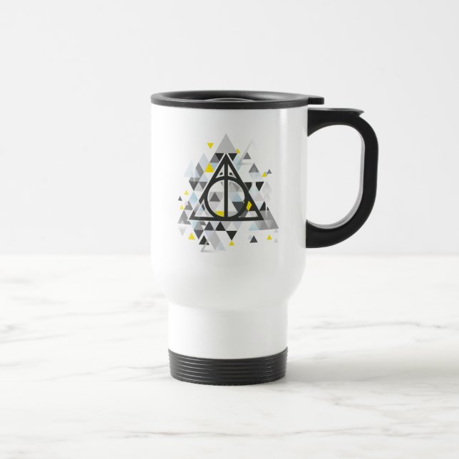 Harry Potter | Geometrisches Symbol der Todesrelik Reisebecher (Rechts)