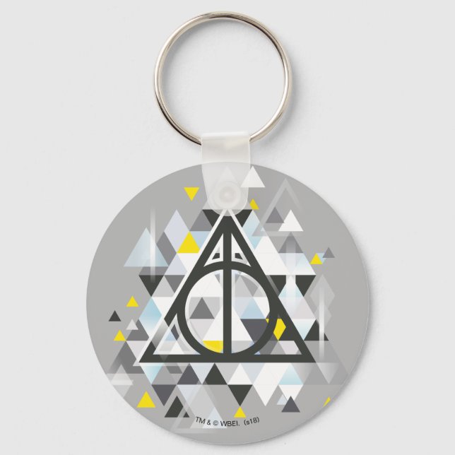 Harry Potter | Geometrisches Symbol der Todesrelik Schlüsselanhänger (Vorderseite)
