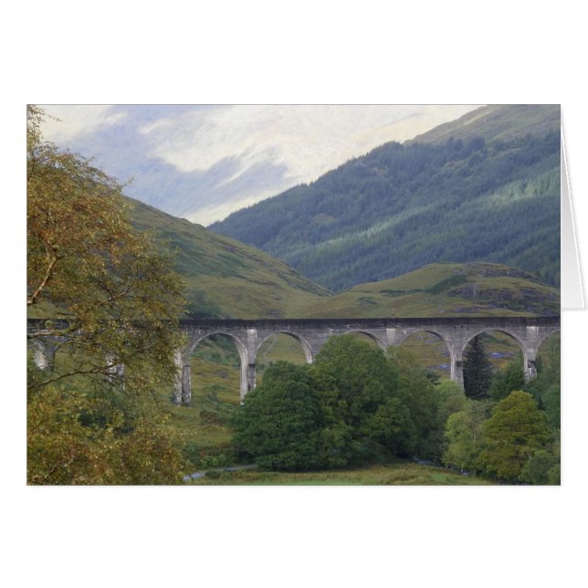 Harry Potter Glenfinnan Viaduct-Karte (Vorderseite (Horizontal))