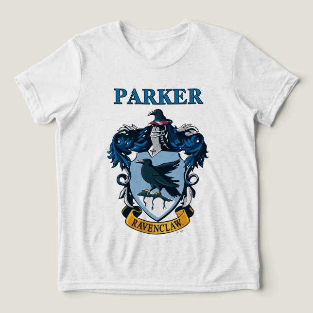Harry Potter  | Gothic Ravenclaw Crest Tri-Blend Shirt (Design Vorderseite)