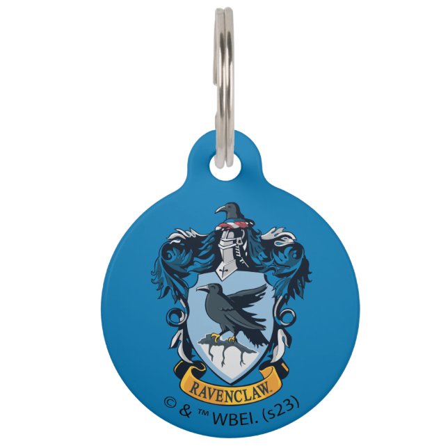 Harry Potter | Gothic Ravenclaw Wappen Haustiermarke (Vorderseite)