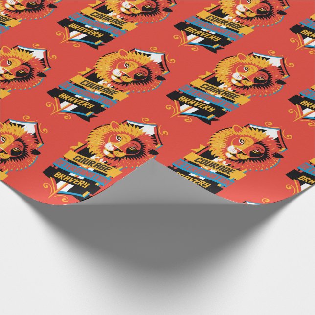 Harry Potter | GRYFFINDOR™ House Tracks Sigil Geschenkpapier (Ecke)