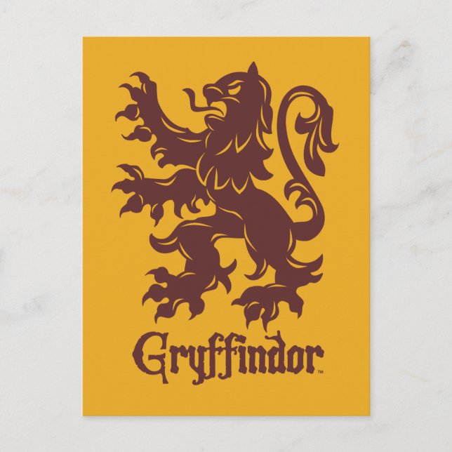 Harry Potter Gryffindor | Lion Graphic Postkarte (Vorderseite)