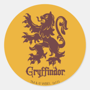 Harry Potter Gryffindor Lion Graphic Runder Aufkleber