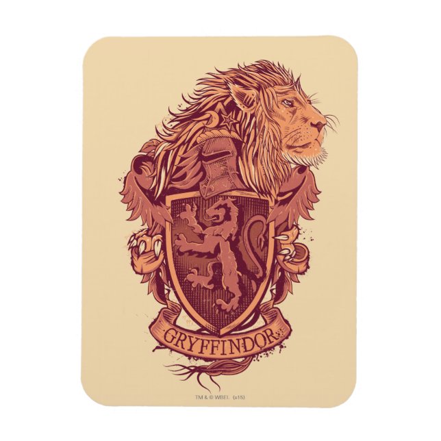 Harry Potter | Gryffindor Lion Wappen Magnet (Vertikal)