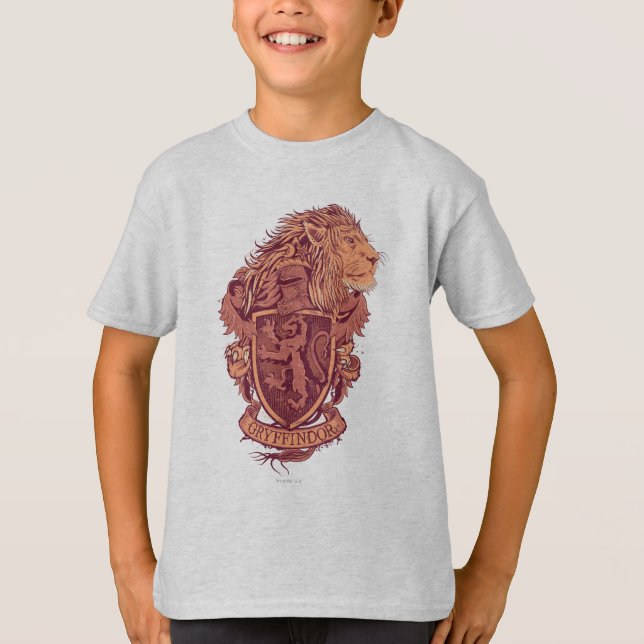 Harry Potter | Gryffindor Lion Wappen T-Shirt (Vorderseite)