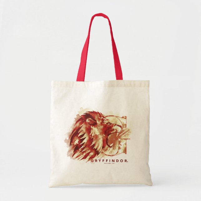 Harry Potter | GRYFFINDOR™ Lion Watercolor Tragetasche (Vorne)