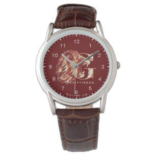 Harry Potter   GRYFFINDOR™ Löwe Wasserfarbe Armbanduhr