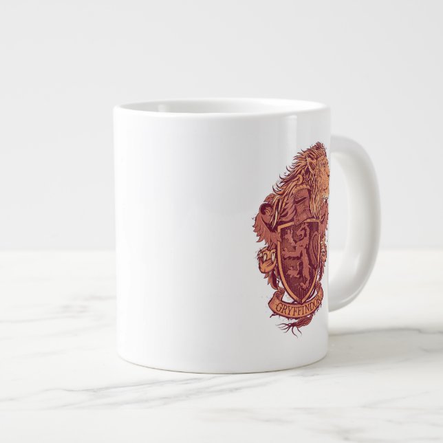 Harry Potter | Gryffindor Löwenwappen Jumbo-Tasse (Vorderseite Rechts)