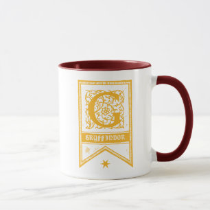 Harry Potter   Gryffindor Monogramm Banner Tasse