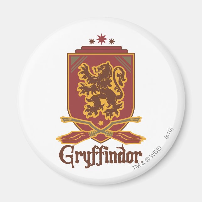 Harry Potter | Gryffindor QUIDDITCH™ Abzeichen Magnet (Vorne)