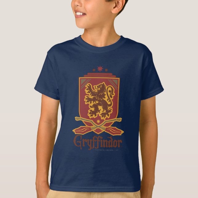Harry Potter | Gryffindor QUIDDITCH™ Abzeichen T-Shirt (Vorderseite)