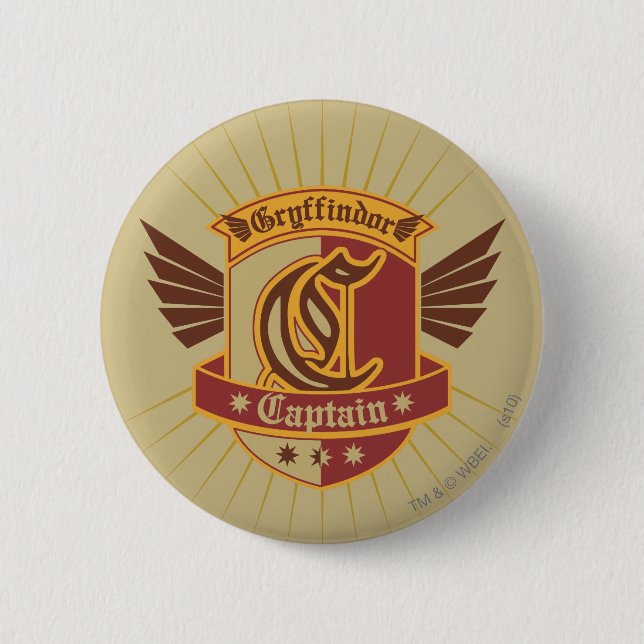 Harry Potter | Gryffindor QUIDDITCH� Captain Emble Button (Vorderseite)
