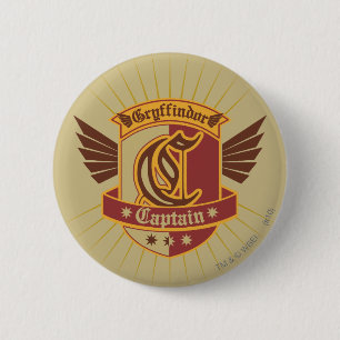 Harry Potter   Gryffindor QUIDDITCH� Captain Emble Button