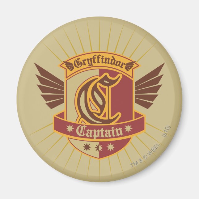 Harry Potter | Gryffindor QUIDDITCH� Captain Emble Magnet (Vorne)