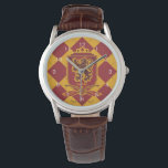Harry Potter | Gryffindor QUIDDITCH™ Wappen Armbanduhr<br><div class="desc">Mit diesem Vintagen Design aus der Welt von Harry Potter präsentieren Sie die tapfersten Hogwarts Häuser. Ein klassischer Tartan mit Quidditch-Thema, komplett mit Broomsticks und diesem wunderschönen goldenen Schnabel. Inspiriert von der Hit-Kid-Serie und dem Geist von J.K. Rowling, repräsentiert dieses farbenfrohe, karierte Muster alle Werte von Gryffindor und ist ein...</div>