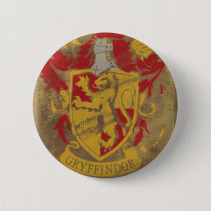 Harry Potter   Gryffindor - Retro House Wappen Button