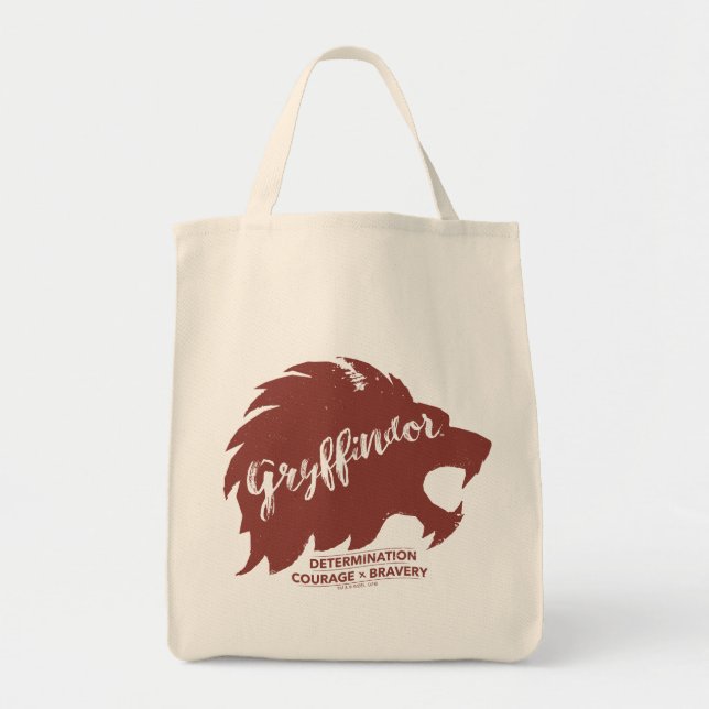 Harry Potter | GRYFFINDOR™ Silhouette Typografie Tragetasche (Vorne)