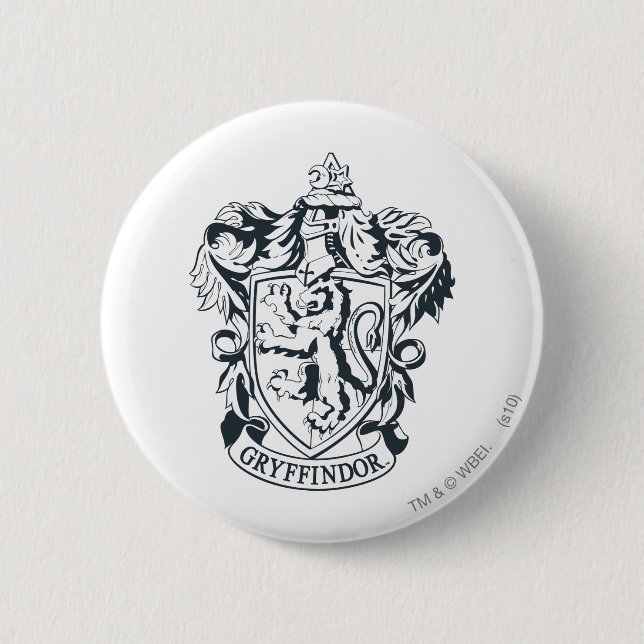 Harry Potter | Gryffindor Stencil Sketch Button (Vorderseite)
