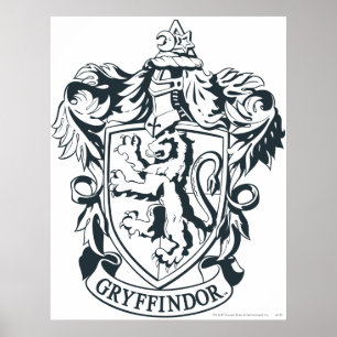 Harry Potter Gryffindor Stencil Sketch Poster