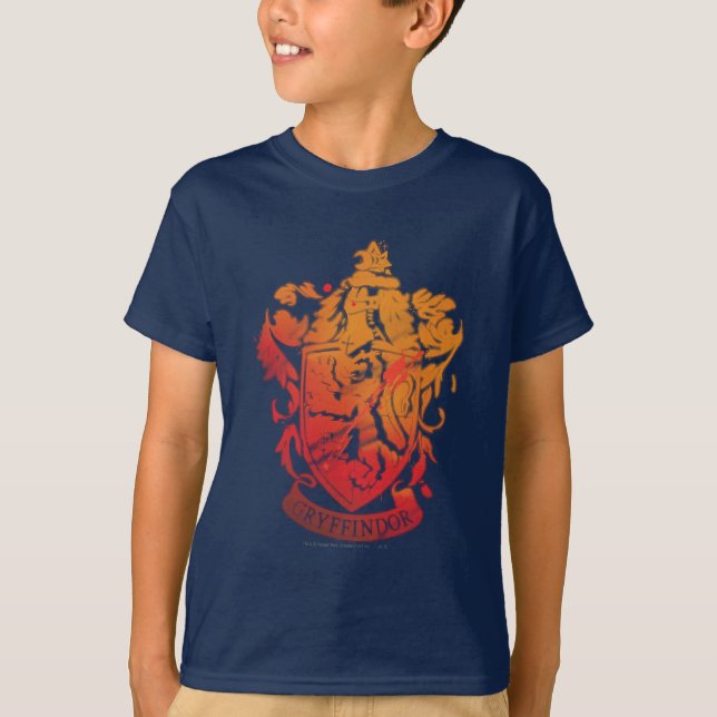 Harry Potter | Gryffindor-Wappen - geschichtet T-Shirt (Vorderseite)