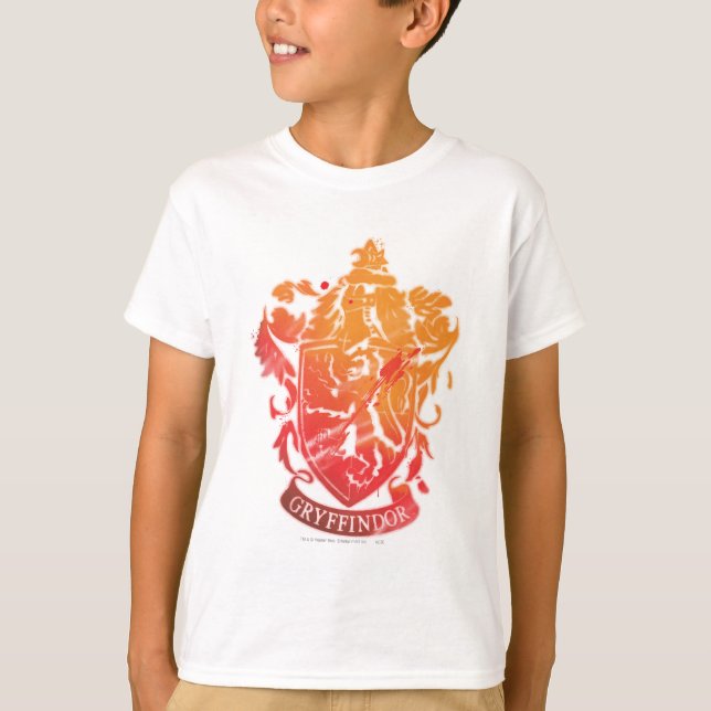 Harry Potter | Gryffindor-Wappen - geschichtet T-Shirt (Vorderseite)