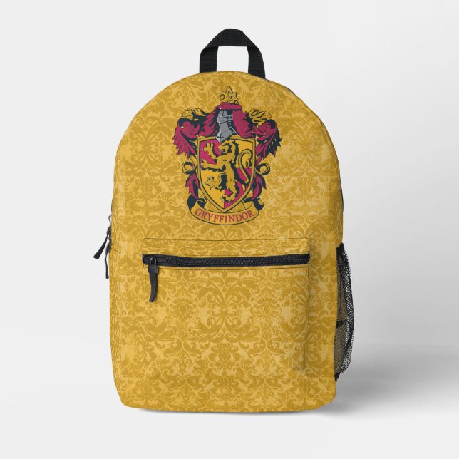 Harry Potter | Gryffindor Wappen Gold und Rot Bedruckter Rucksack (Vorderseite)