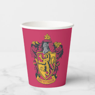 Harry Potter   Gryffindor Wappen Gold und Rot Pappbecher