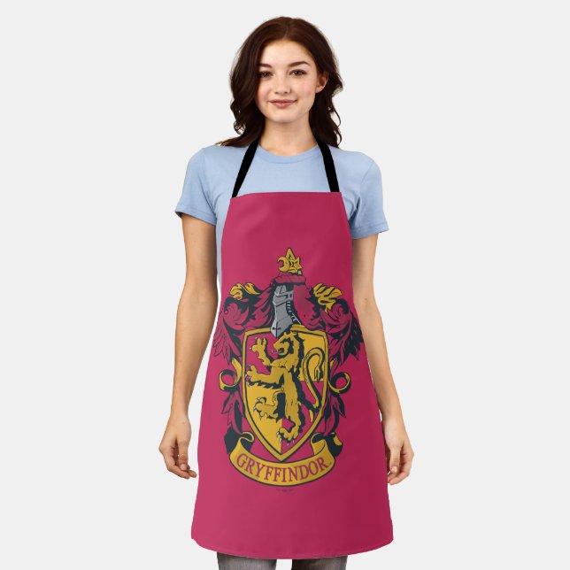 Harry Potter | Gryffindor-Wappen in Gold und Rot Schürze (Getragen)