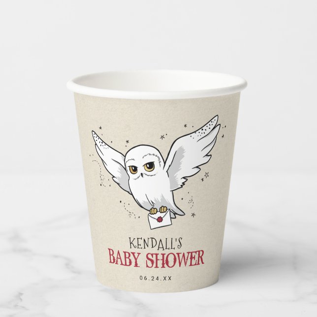 Harry Potter | Hedwig Baby Dusche Pappbecher (Vorderseite)